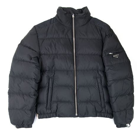 prada piumino nero|Prada Piumino Nylon Piuma Puffer Jacket Nero .